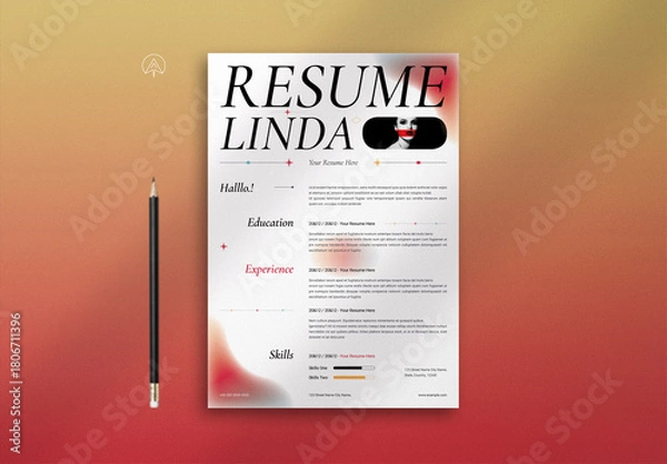 Obraz Claen Creative Resume Template