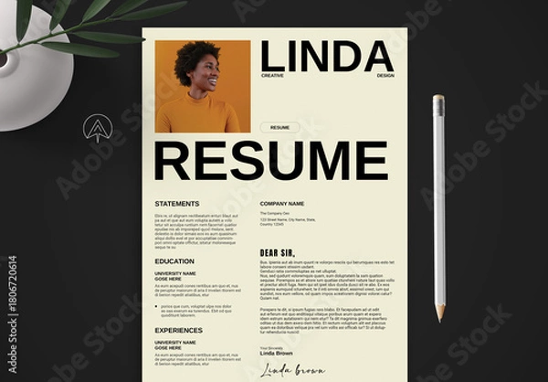 Obraz Clean Resume Template