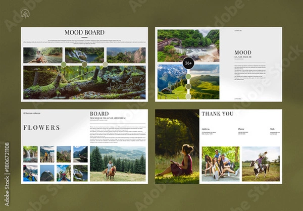 Obraz Minimal Mood Board Layout