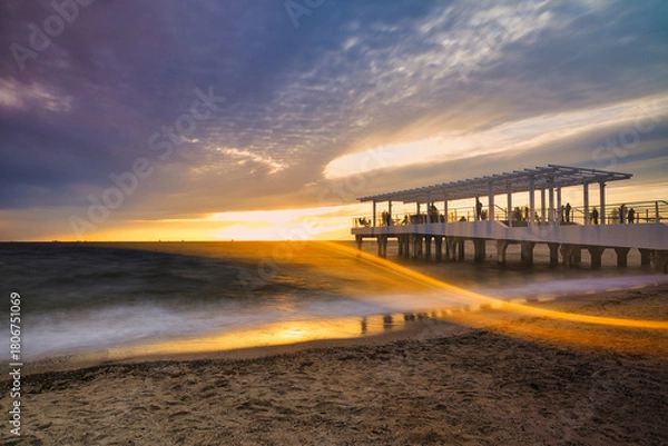 Obraz 幻想的な光の波