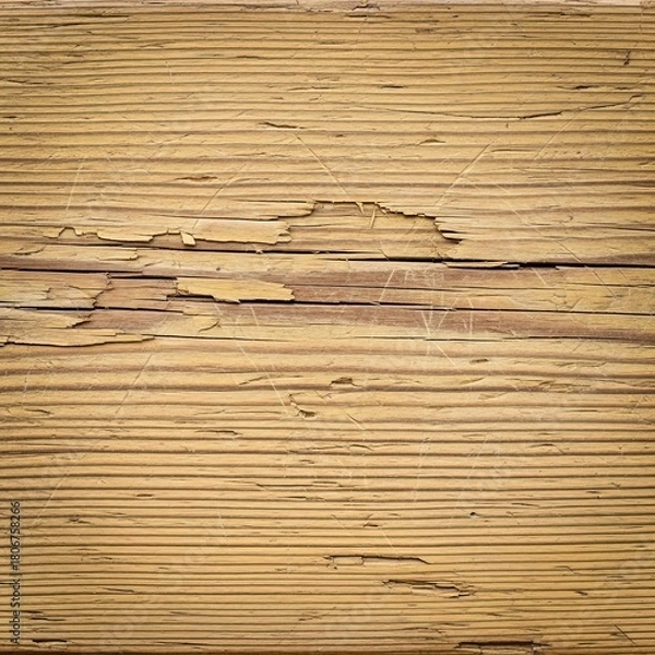 Obraz Weathered Wooden Planks Detailed Close-up of Textured Surface with Peeling Paint and Grain