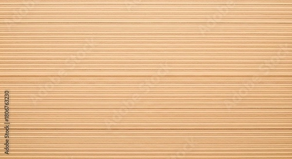 Obraz Corrugated Cardboard Texture Background - Light Brown Recycled Paper Surface for Packaging and Crafts