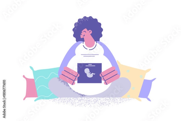 Obraz Happy maternity and motherhood concept