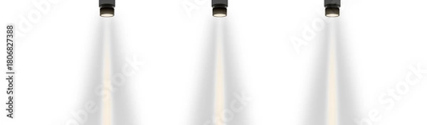 Fototapeta Isolated object sleek light beam with PNG  transparent background modern de