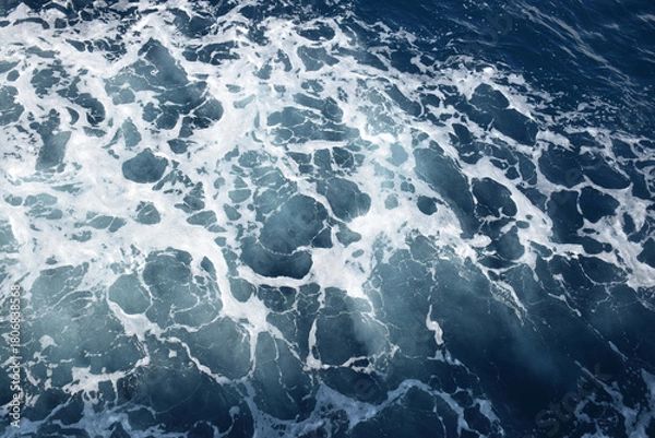 Obraz The beach foam in the sea is pure like silk