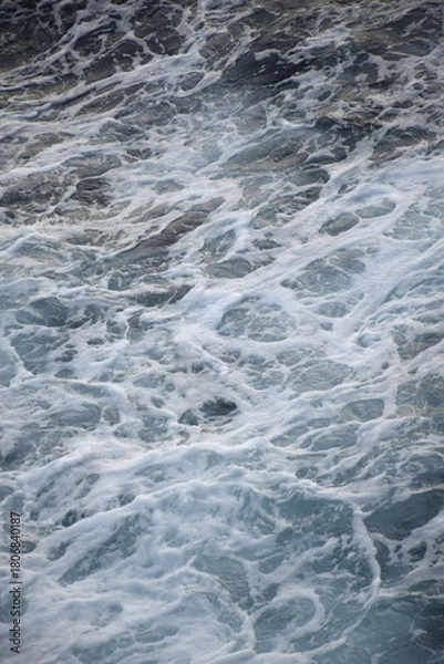 Obraz The beach foam in the sea is pure like silk