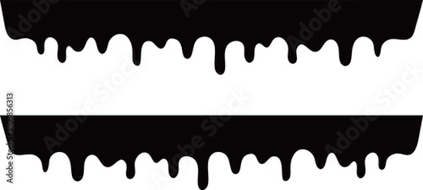 Obraz ペンキ・インクの境界線のイラスト素材