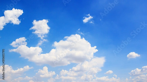 Fototapeta Clouds with blue sky background.