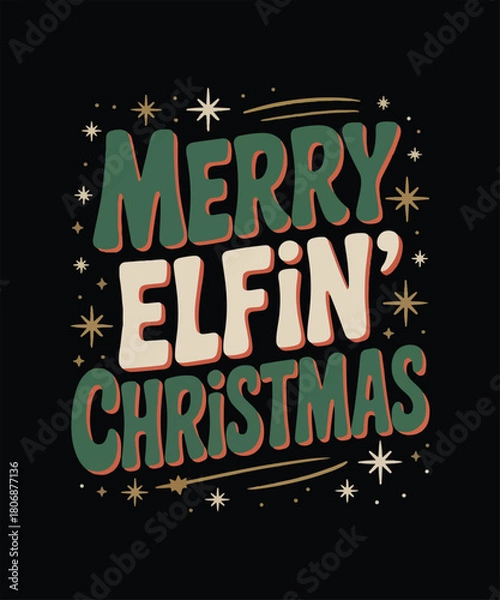 Obraz Merry elfin christmas