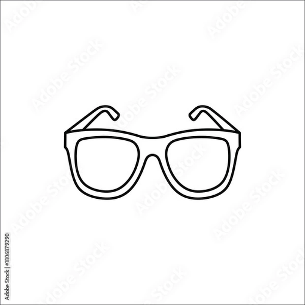 Fototapeta Modern sunglasses icon for design and web applications