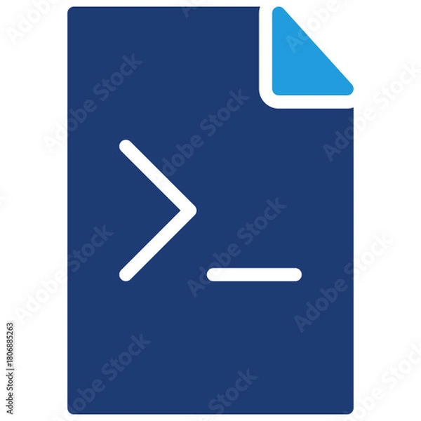 Fototapeta Coding Blue Color Icon