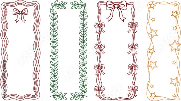 Fototapeta Elegant and Decorative Vector Frames for Various Design Applications and Artistic Projects