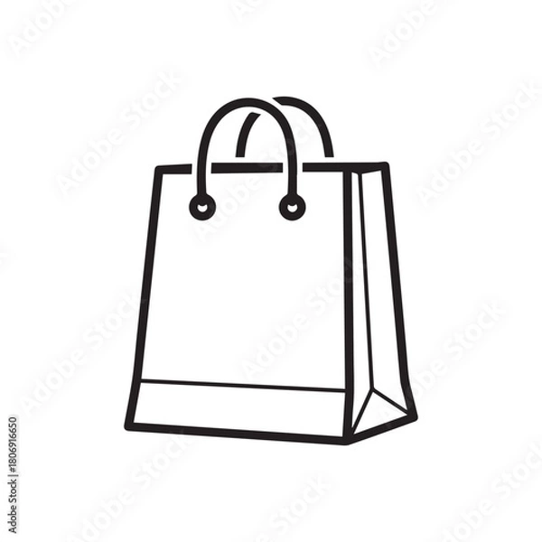 Obraz vector shopping bag