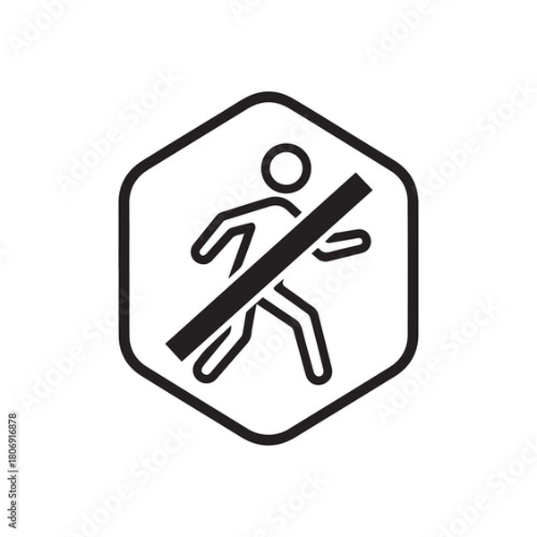 Obraz black and white icon