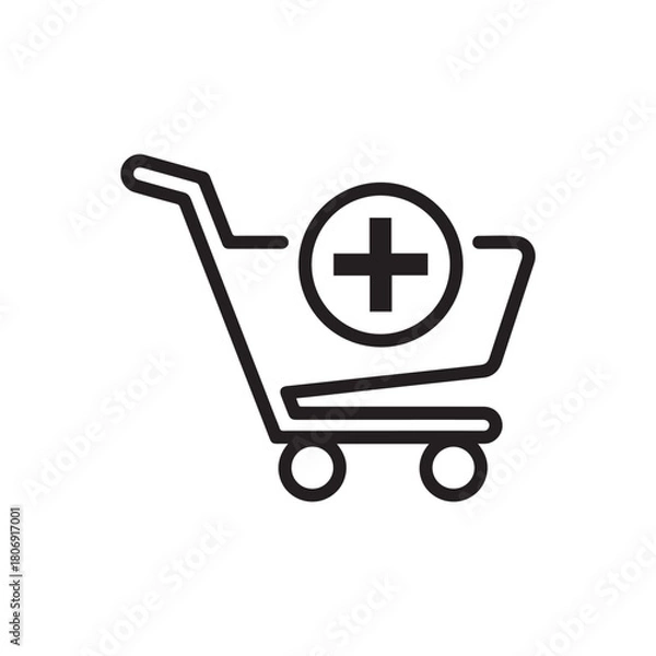 Obraz vector shopping cart icon