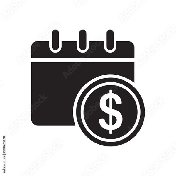 Obraz dollar icon vector illustration