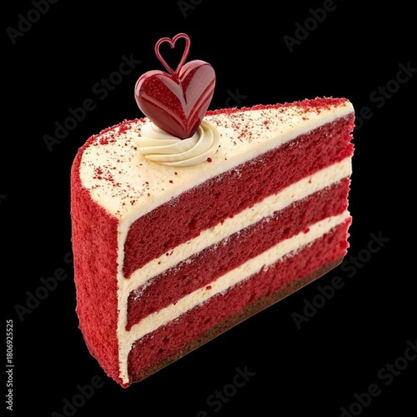 Obraz chocolate cake with cherry