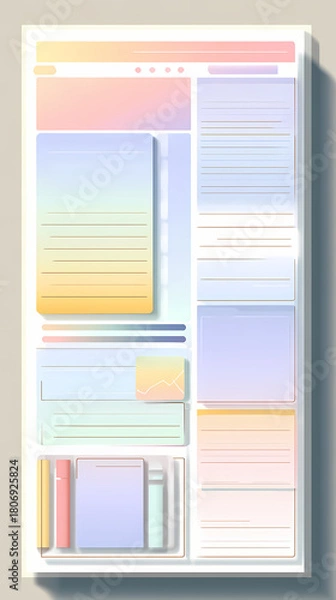 Obraz blank planner for a diary  AI generated
