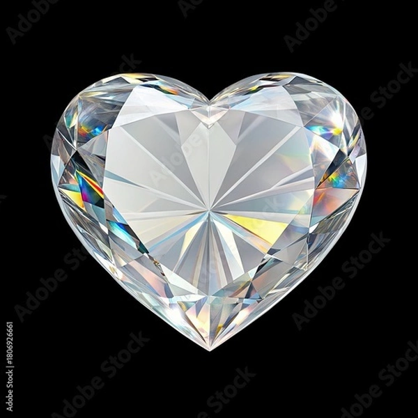Obraz heart shaped diamond