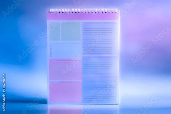 Obraz blank planner for a diary  AI generated