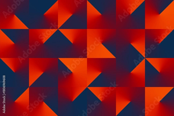 Obraz Gradient Isometric Abstract Pattern Background