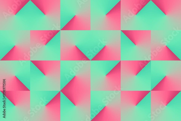 Obraz Gradient Isometric Abstract Pattern Background