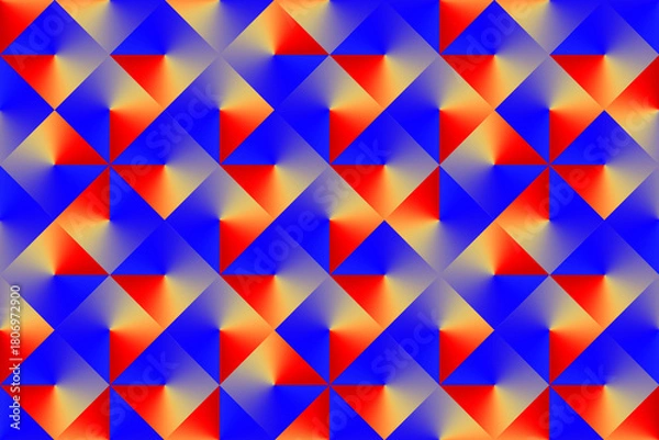 Obraz Gradient Isometric Abstract Pattern Background