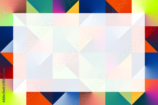 Obraz Gradient Isometric Abstract Pattern Background
