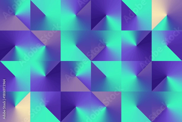 Obraz Gradient Isometric Abstract Pattern Background