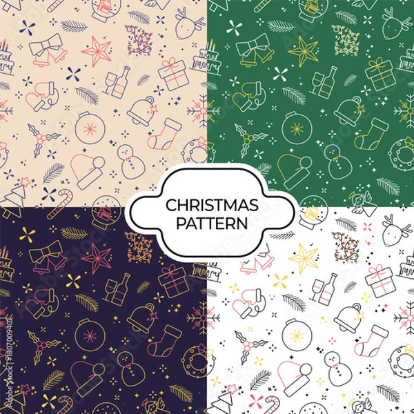 Obraz 1119-크리스마스 패턴