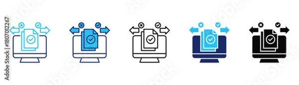 Obraz Decision making icon pack in multiple styles