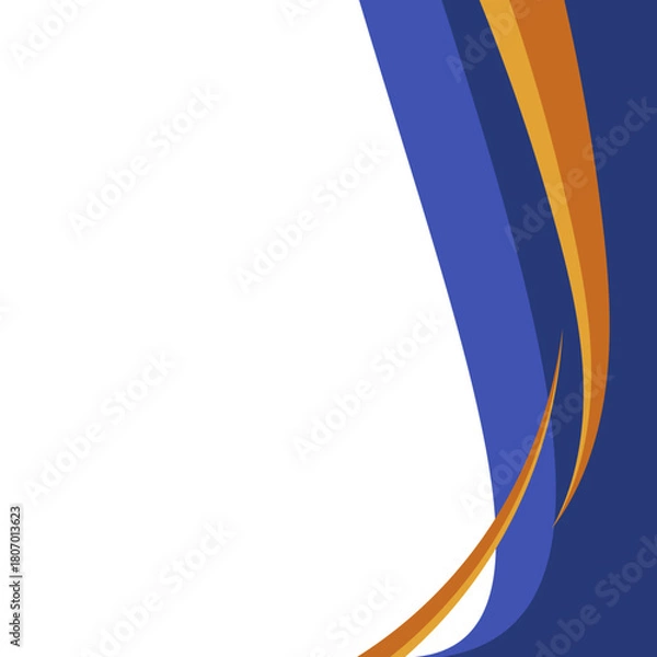 Fototapeta Modern Waves Border Background