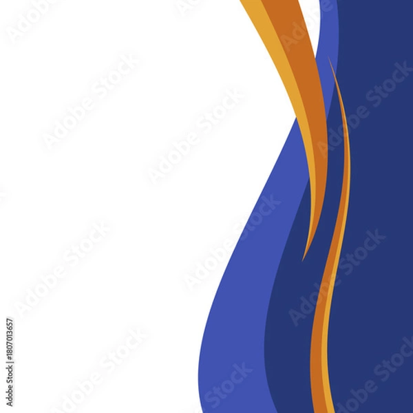 Fototapeta Modern Waves Border Background