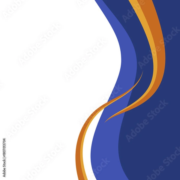 Fototapeta Modern Waves Border Background