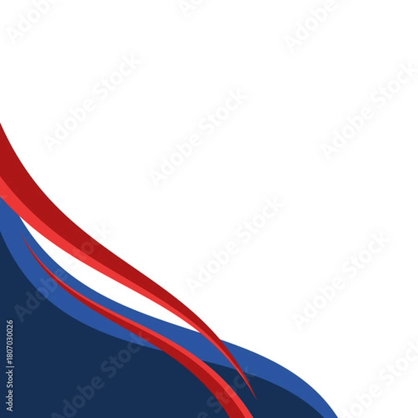 Fototapeta Modern Waves Corner Design