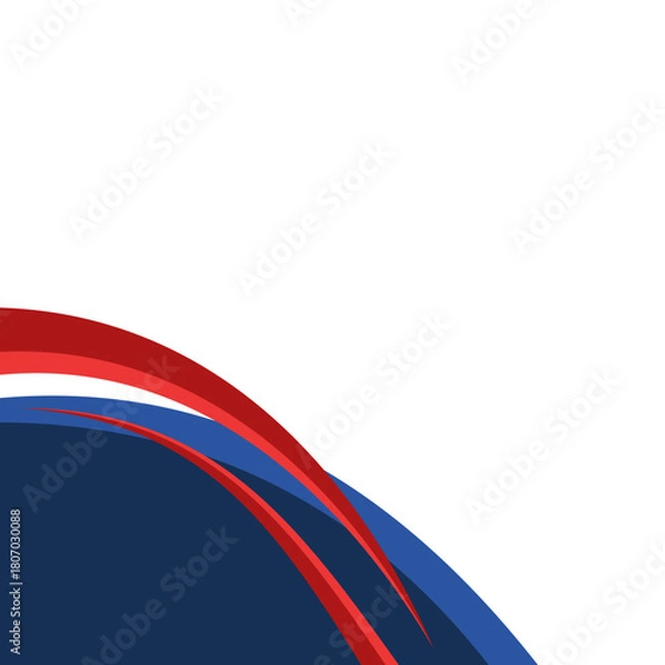 Fototapeta Modern Waves Corner Design