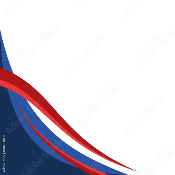 Fototapeta Modern Waves Corner Design