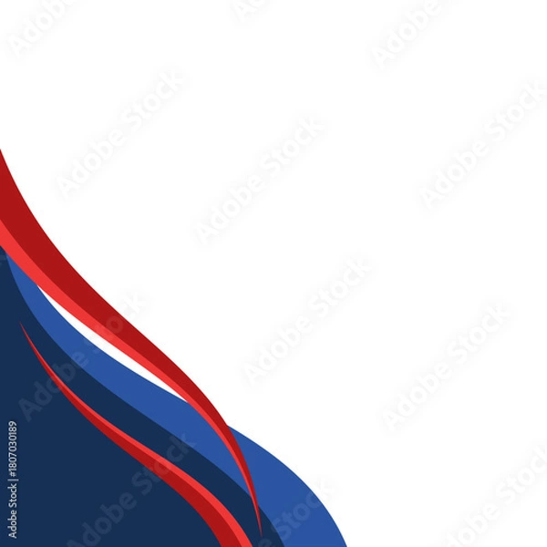 Fototapeta Modern Waves Corner Design