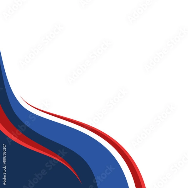 Fototapeta Modern Waves Corner Design