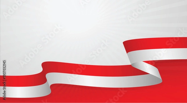 Obraz  indonesia vector flag background template indonesian