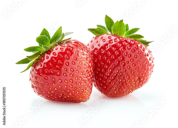 Obraz Strawberry isolated on white background