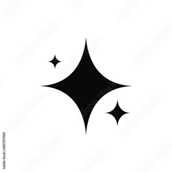 Obraz star logo icon illustration flat