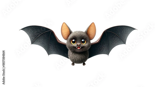 Fototapeta bat on a white background