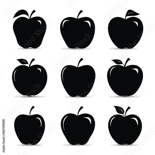 Obraz apple silhouette