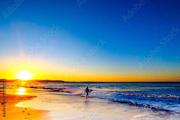 Fototapeta 鎌倉高校前のサンライズ