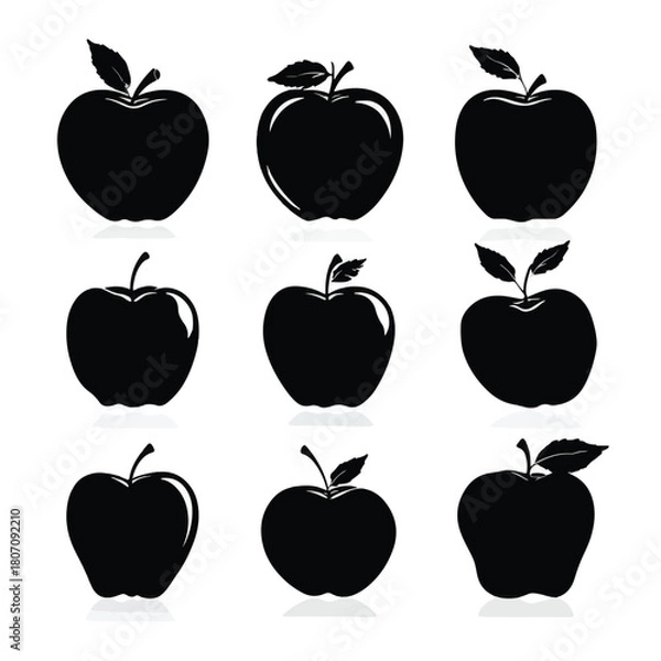 Obraz apple silhouette