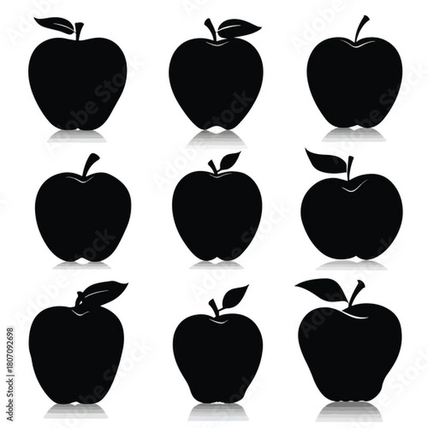 Obraz apple silhouette