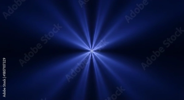 Obraz Abstract blue light rays bursting from center