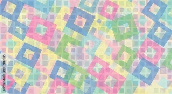 Obraz Soft pastel diamond pattern background with a pixelated texture