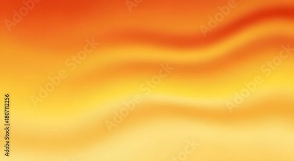 Obraz Abstract warm orange and yellow gradient background with soft waves